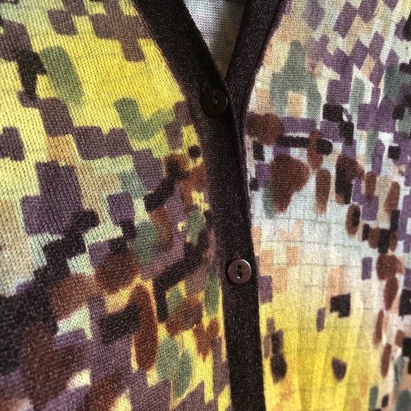 Anthropologie Dress Aoyama Itchome Sweater Short Sleeve Button Front Sz S GUC - Picture 7 of 14